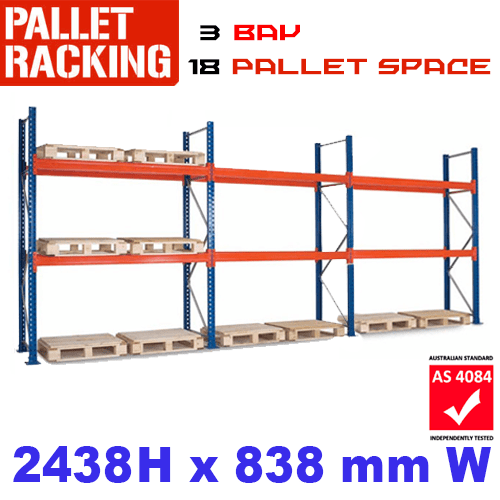3 bay 18 space min