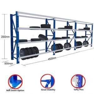 2M x 4.5M x 0.5M 2400KG Tyre Rack