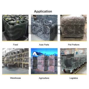1.2m x 1.2m x 0.89m Stillage Basket With Lid - Image 3